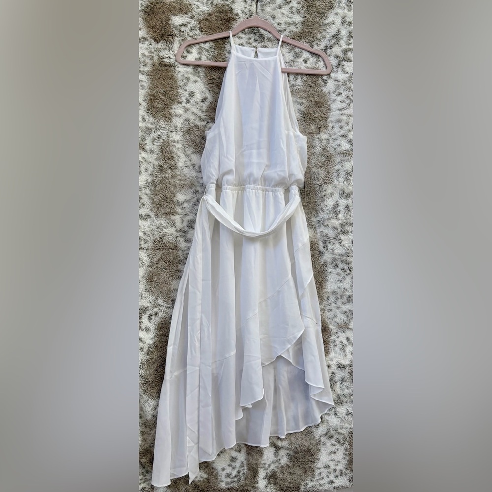 Express White Sleeveless Dress